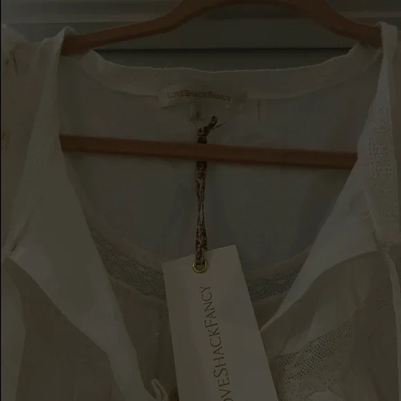 Love Shack Fancy Liv Cotton Ruffled Dress